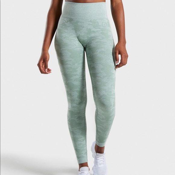 Gymshark adapt camo seamless sage green legging - Picture 1 of 8